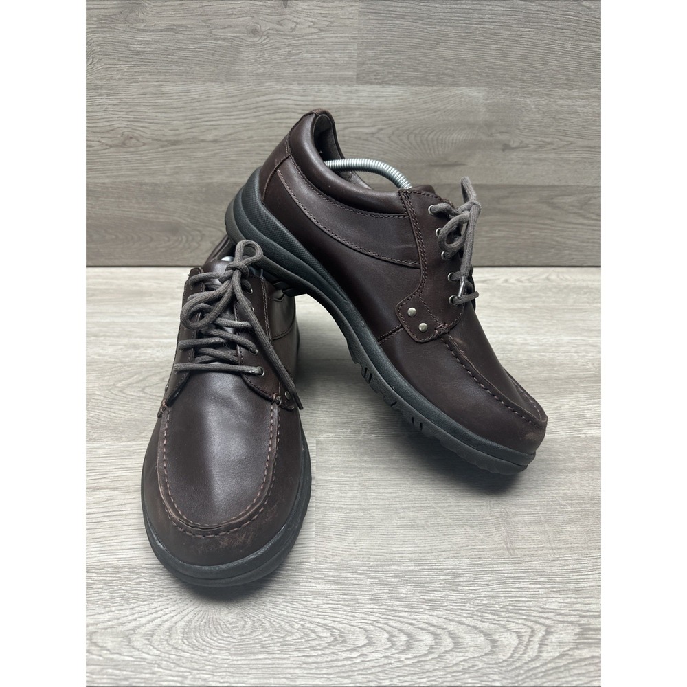 Dansko Wyatt Oxford Shoes Mens US 10.5 EU 44 Mocha Full Grain Leather‎ VERY NICE